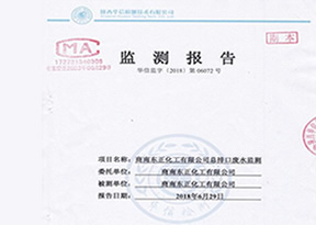 商南县东正化工有限公司2018年第二季度总排口废水监测报告