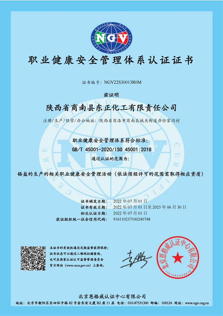 职业健康安全管理体系